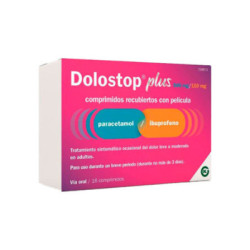 Dolostop plus 500 mg/150 mg comprimidos recubiertos con pelicula
